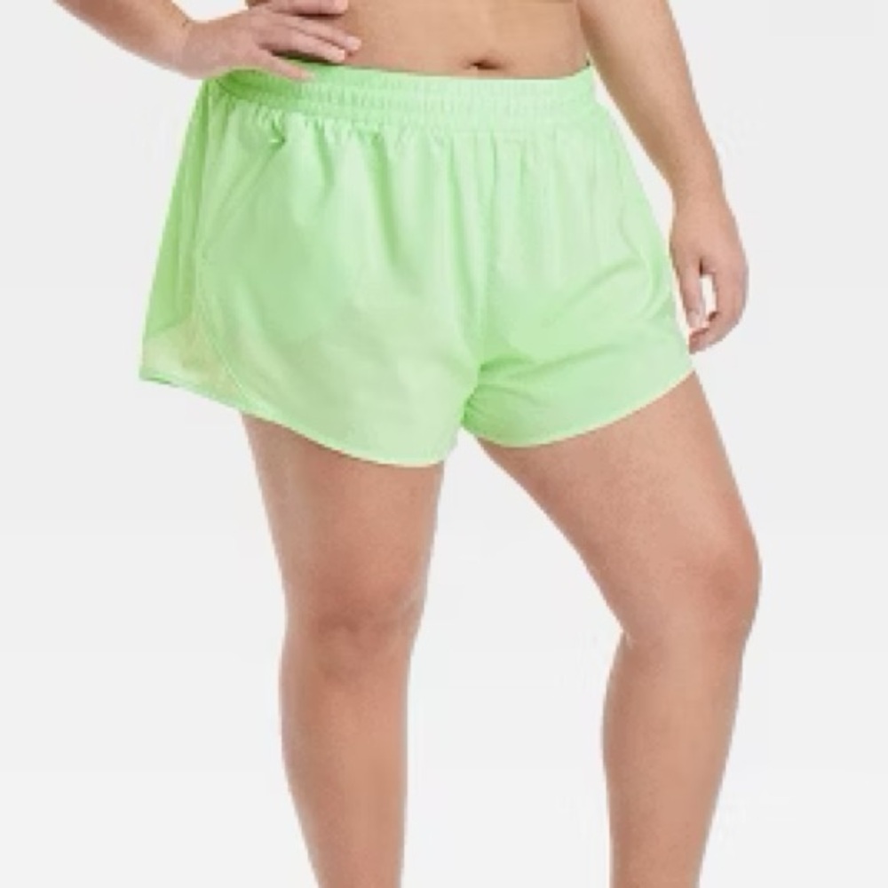NEW All In Motion Lime Green‎ Athletic Shorts